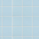 Porcelain 3-3/4 in. x 3-3/4 in. Matte Mesh-Mounted Mosaic for Backsplah, Bathroom Floor & Wall Tiles (11 pcs/case) (Soft Cloud Blue)